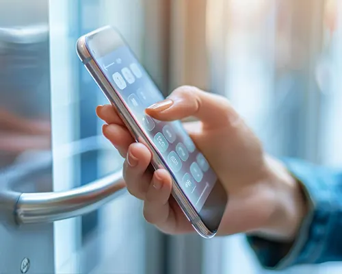 Tür per Smartphone öffnen